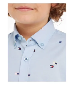 Flag Printed Regular Shirt Ls