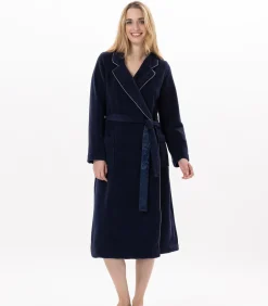 Fleece badjas met overslag ESSENTIEL H65A