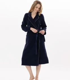 Fleece badjas met overslag ESSENTIEL H65A