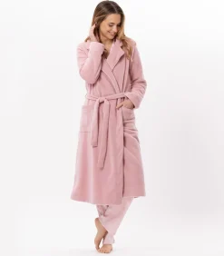 Fleece badjas met overslag ESSENTIEL H65A