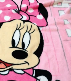 Fleecedeken bedrukt extra zachte 100% polyester, MINNIE SHOPPING