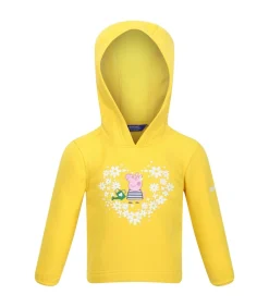 FLORAL - Trui met kap - Citrusgeel