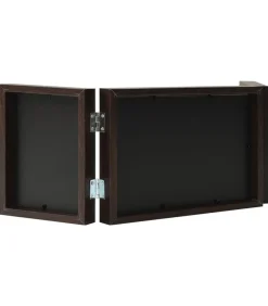 Fotolijst drieluik 28x18 cm+2x(13x18 cm) bruin