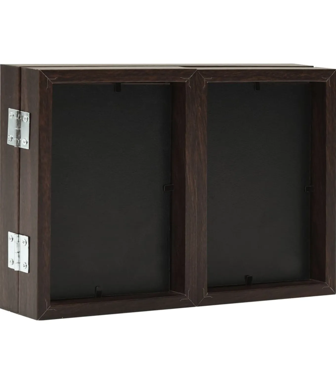 Fotolijst drieluik 28x18 cm+2x(13x18 cm) bruin