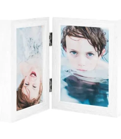 Fotolijst tweeluik 2x(10x15 cm) wit