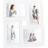Fotolijst voor 4x(10x15 cm) foto MDF wit
