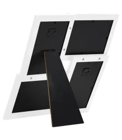 Fotolijst voor 4x(10x15 cm) foto MDF wit