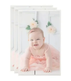 Fotolijsten 3 st voor tafel 13x18cm MDF zilverkleurig