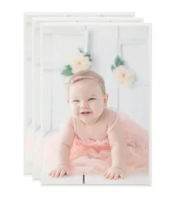 Fotolijsten 3 st voor tafel 21x29,7cm MDF zilverkleurig