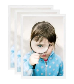 Fotolijsten 3 st voor tafel 18x24 cm MDF wit