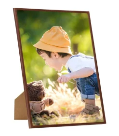 Fotolijsten 5 st voor wand of tafel 59,4x84 cm MDF bronskleurig
