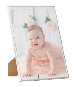 Fotolijsten 5 st voor wand of tafel 70x90 cm MDF zilverkleurig
