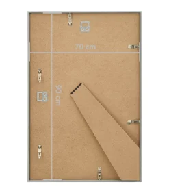 Fotolijsten 5 st voor wand of tafel 70x90 cm MDF zilverkleurig