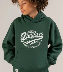 FREMEN - Hoodie, kangoeroezak, logoprint op de voorkant