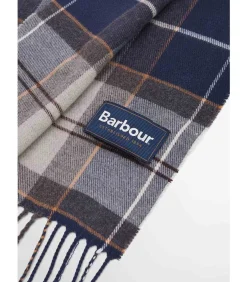 Galingale tartan scarf - grey midnight tartan