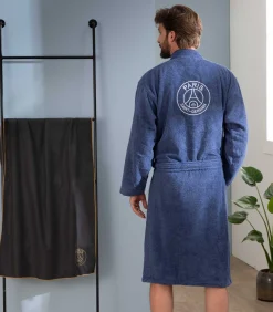 Geborduurde badjas met kimonokraag 100% katoen, Paris Saint Germain PARISIAN