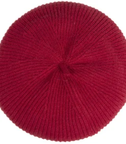 Gebreide baret voor dames Soft Touch Rood
