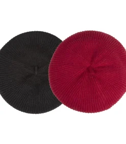 Gebreide baret voor dames Soft Touch Rood