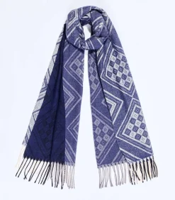 Gebreide rechthoekige sjaal CREEK