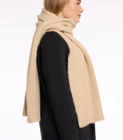 Gebreide sjaal Licht beige OS