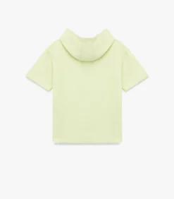 Geel Jongens Sweatshirt Korte Mouwen met Capuchon