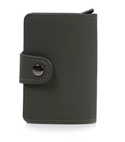 Gemengde metalen kaarthouder Khaki