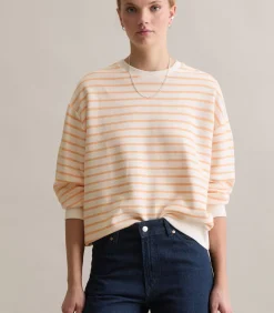 Gestreept oversized sweatshirt