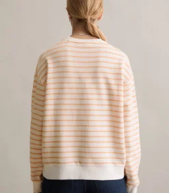 Gestreept oversized sweatshirt