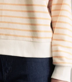 Gestreept oversized sweatshirt