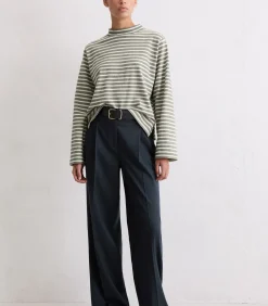 Gestreepte coltrui longsleeve regular