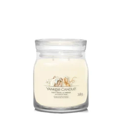 Geurkaars Soft Wool & Amber Signature Medium Jar