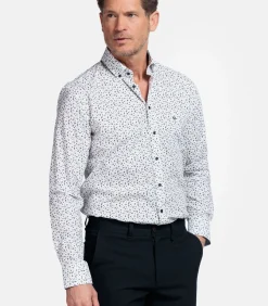 Giordano Ivy Bloemenprint Overhemd – Navy