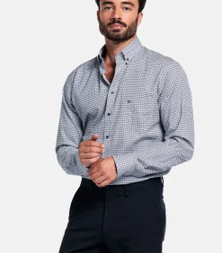 Giordano Ivy Overhemd – Navy Print