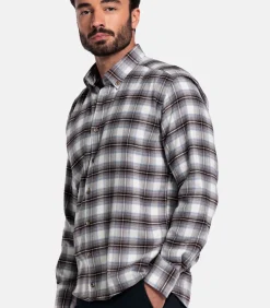 Giordano Loretto Flanel Overhemd – Donkerbruin