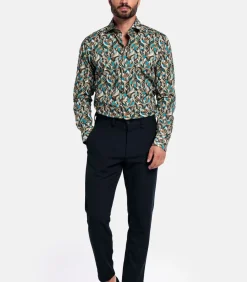 Giordano Maggiore Overhemd - Groen