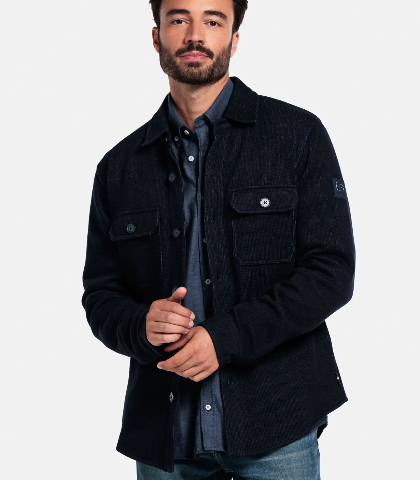 Giordano Taranto Overshirt – Navy