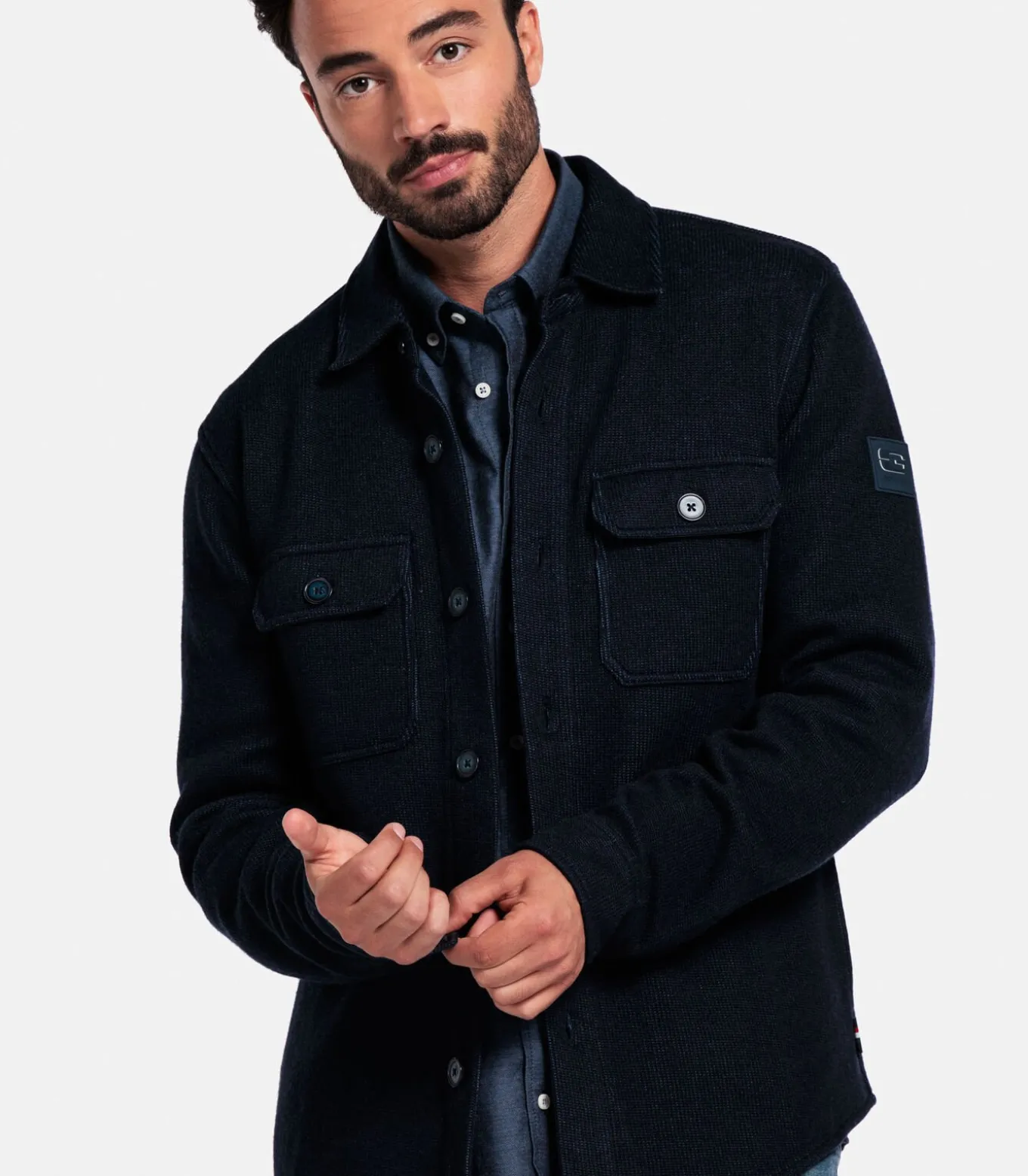 Giordano Taranto Overshirt – Navy