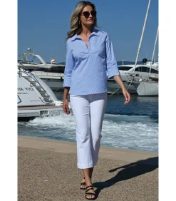 GIULIA - WITTE DENIM 7/8 JEANS