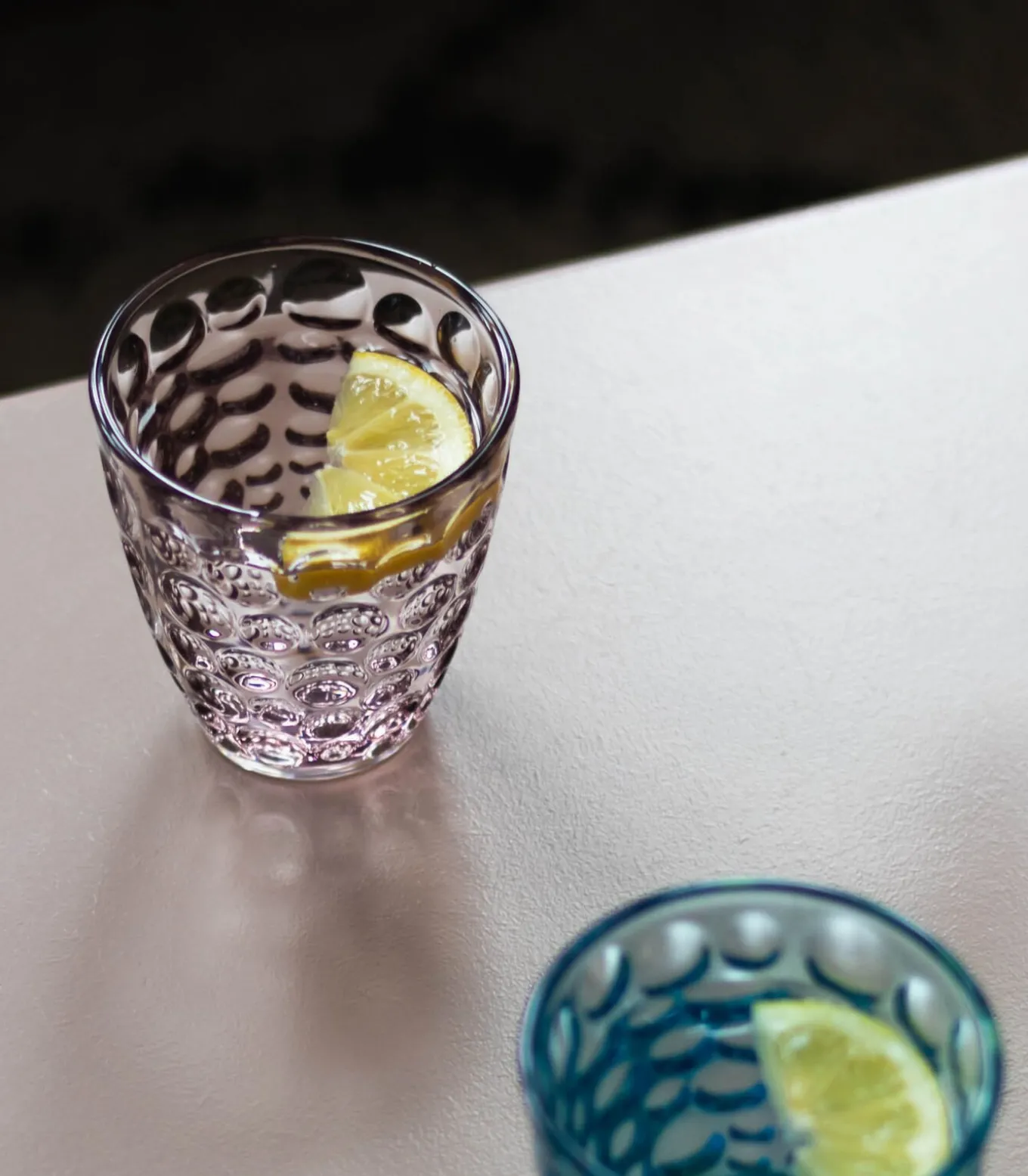 Glas 22cl roze Bubble - set/4