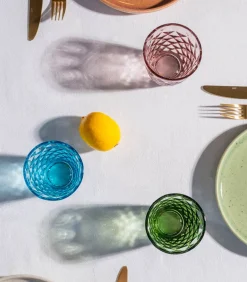 Glas 22cl roze Prisma - set/4