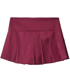 Gonna Corta Pantaloncino A Pieghe