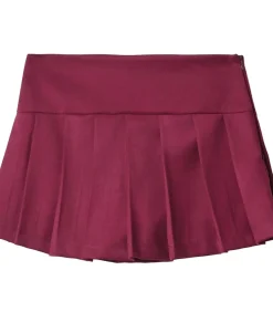 Gonna Corta Pantaloncino A Pieghe