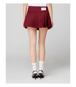 Gonna Corta Pantaloncino A Pieghe