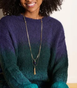 Gouden halsketting met meerdere strengen