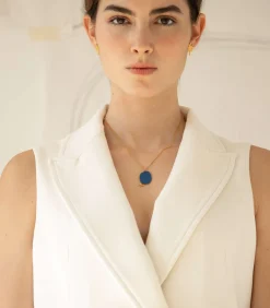 Gouden ketting Miró Jewelry blauw