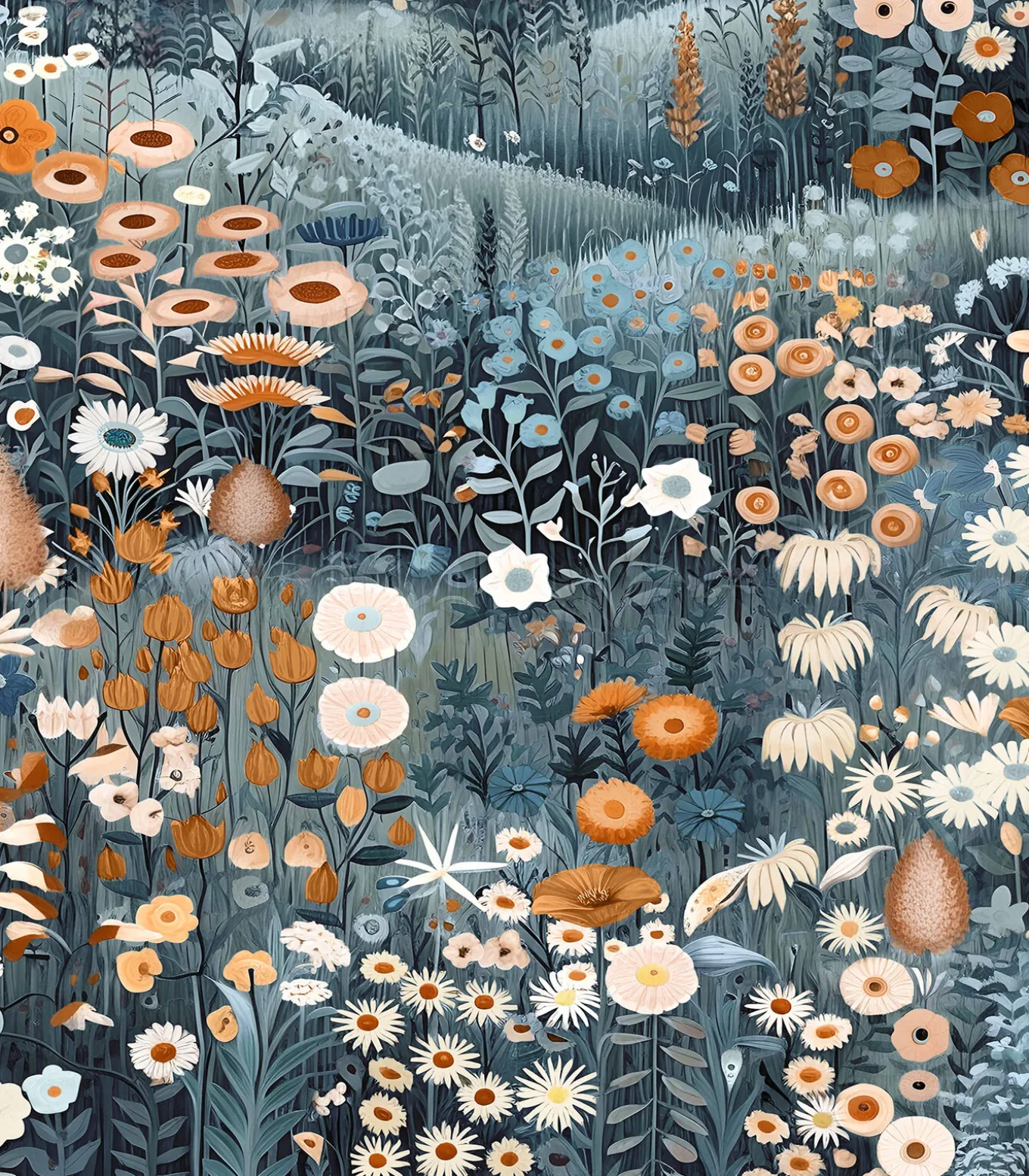 Graham & Brown Vliesbehang Glenwhan Wildflower Midnight