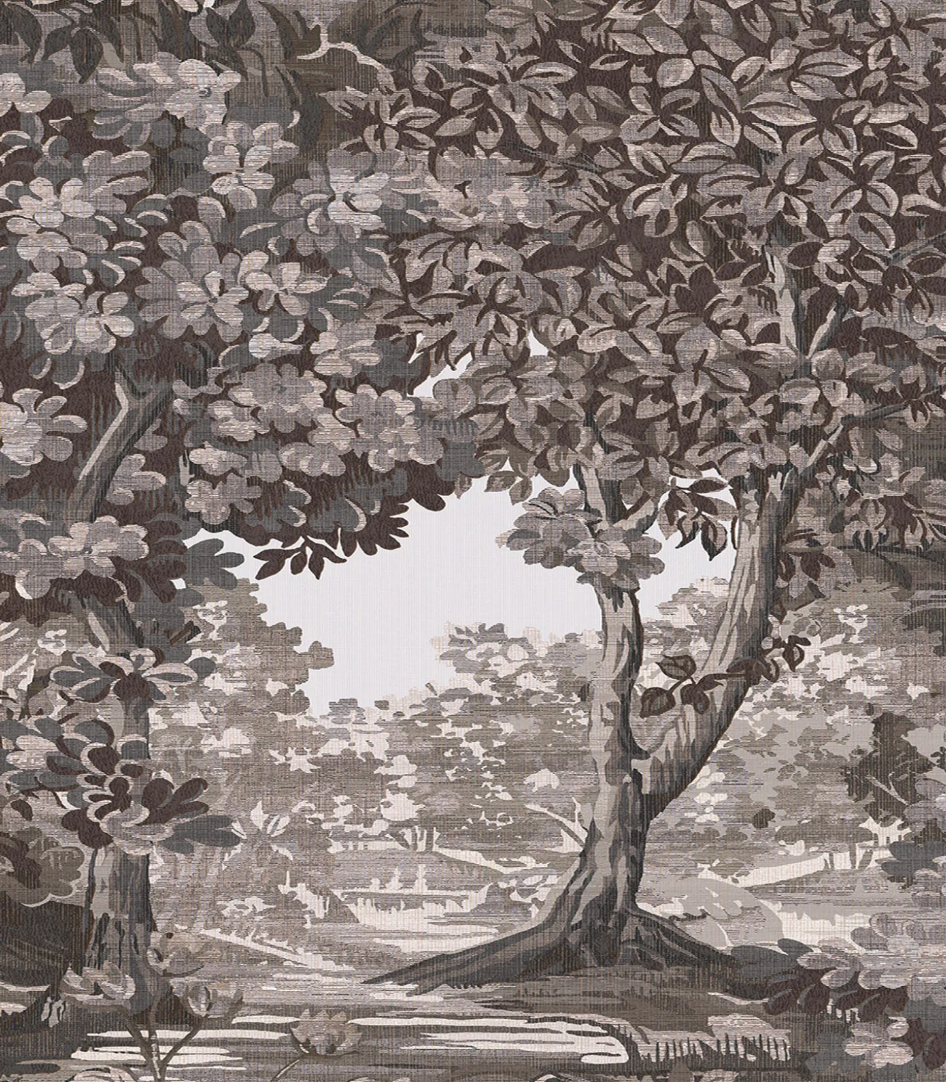 Graham & Brown Vliesbehang Bodenham Etching Charcoal