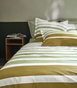 GRAND LARGE Kaki - Kussensloop Perkaal katoen