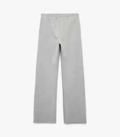Grijze Joggingbroek Hoge Taille Wijde Pijp