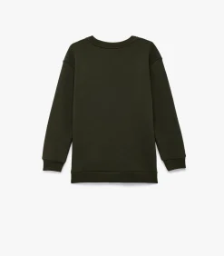 Groen Kinder Sweatshirt Lange Mouwen Bedrukt